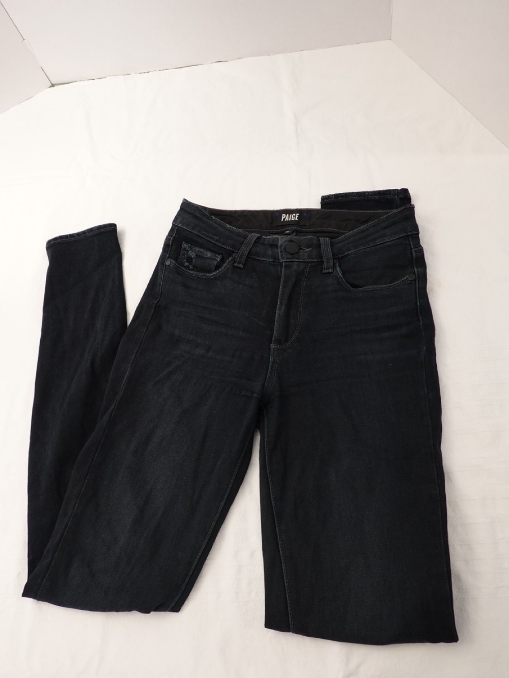 PAIGE Hoxton Ultra Skinny Jeans — Dark Denim Women's Slim Stretch Denim